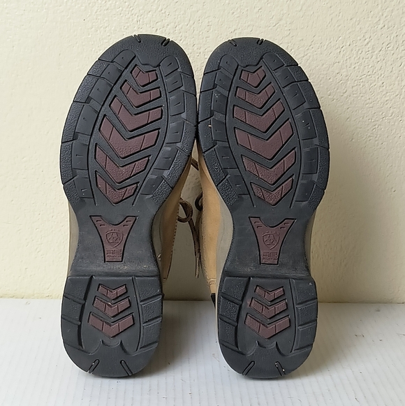 Ariat Terrain Boots 8B Hiking Riding Taupe  Outdoor Lace Up - Picture 12 of 14